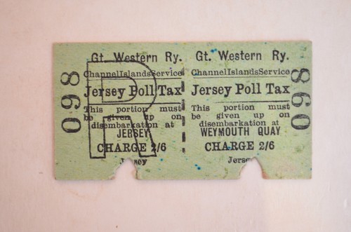 Railway ticket gwr jersey - ticket,