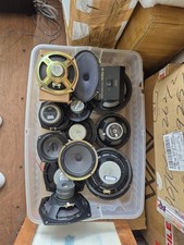 Box Of Speakers. Some New Some Working Some Needs Tlc. Great For Spear Building