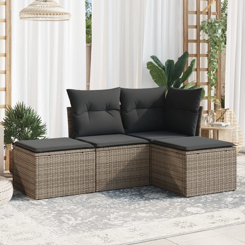 Garden sofa set gray - sofa,