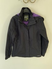 LADIES GELERT STORMLITE 5000 BLACK OUTDOOR JACKET SIZE 12