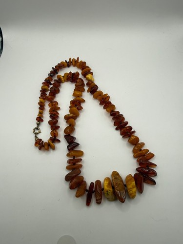 Vintage graduated amber beaded