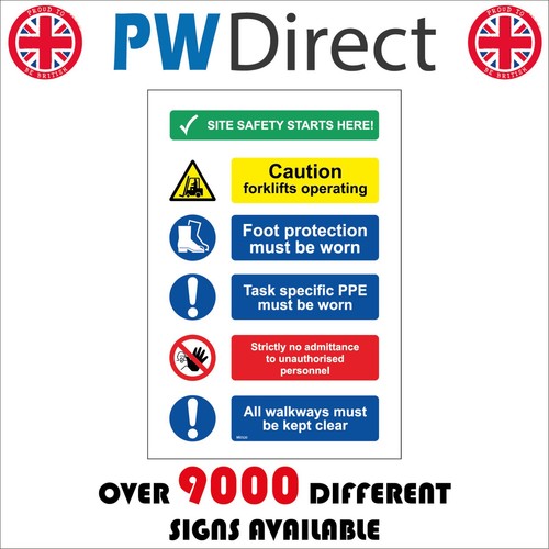 Sign safety starts here - starts,