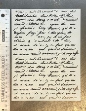 Stencil writing script book
