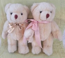 BRIDES Bride And Groom Wedding Soft Toy Bears Pair /Gift MOVABLE HANDS AND LEGS