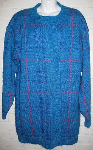 Vintage 1980 plaid mohair - vintage, 1980's