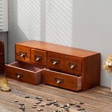 Desktop Wooden Chest 6 Drawer