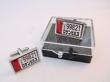 BLADE RUNNER 2049 SPINNER LICENCE NUMBER PLATE BADGE MENS CUFFLINKS CUFF LINKS