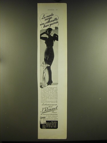 1938 roussel corsets - 1938,