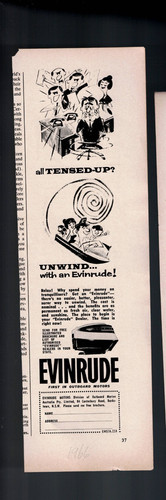Old advertisement evinrude - advertisement, ,evinrude