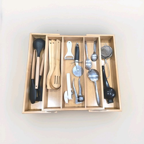 Bamboo cutlery drawer - cutlery,