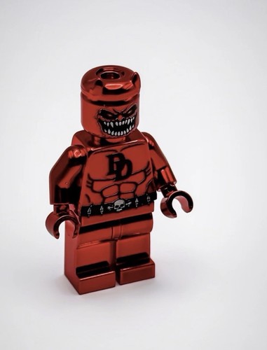 Lego custom chrome - chrome, red