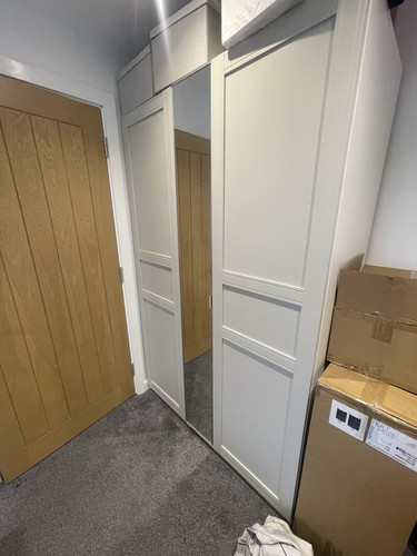 Ikea pax double wardrobe white - double,