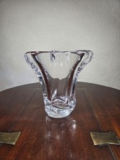 Vintage Mid Century Vannes French Crystal Vase