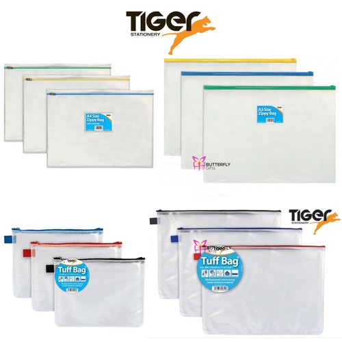 Clear zip bag school - bag,