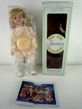 VINTAGE 1988 THE CLASSIQUE COLLECTION 16" PORCELAIN DOLL JESSICA WITH BOX