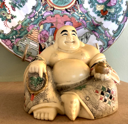 Peaceful sitting laughing - peaceful,