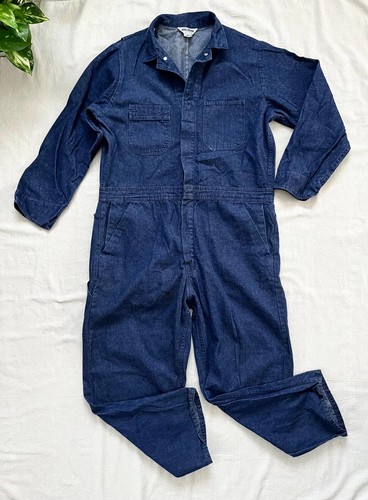 Vintage 80s denim coveralls - vintage,