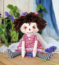Little Cloth Doll Soft Toy Sewing PATTERN Traditional Rag Doll, My Fabric Heaven