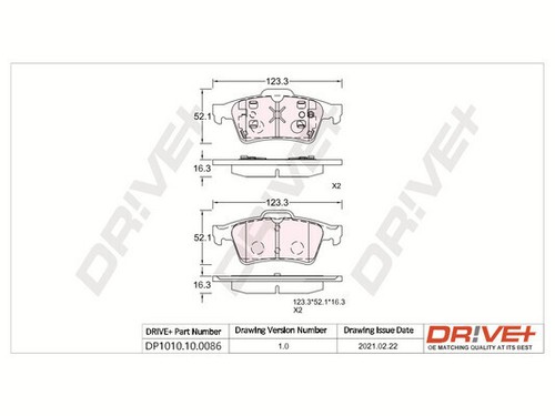 Dp1010 0086 brake - dp1010.10.0086, dr!ve+