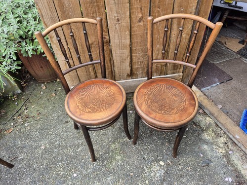 Pair antique bentwood - antique,