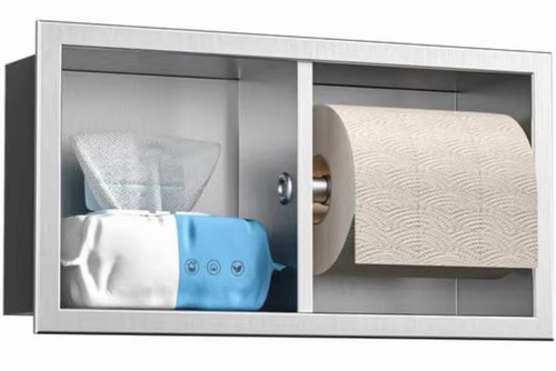 Dual roll toilet paper - dual, holder