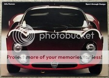 ALFA ROMEO SPORT THROUGH DESIGN GT JNR 33/2 Stradale Giulia SZ COUPE Brochure