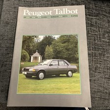 PEUGEOT TALBOT RANGE 1985 sales Brochure 205 305 505 Samba Minx Rapier  Horizon