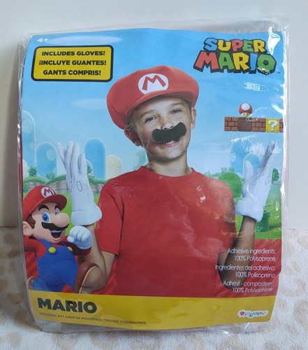 Super mario hat gloves - mario,