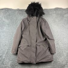 Craghoppers Jacket Womens 16 Grey Parka Rain Coat Aquadry Insulated Pockets