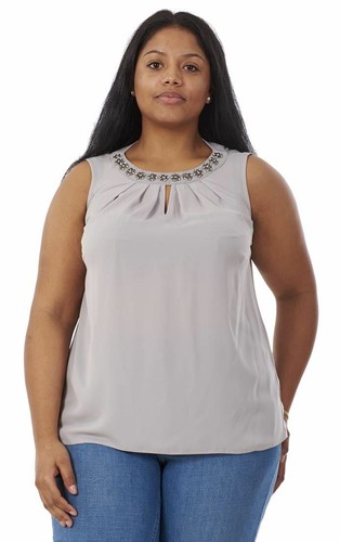 Ladies sleeveless grey - sleeveless,