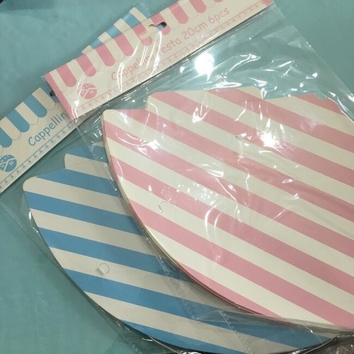 Sky pink stripes - pink, cone