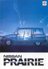 Nissan Prairie 1983-84 Original UK Sales Brochure Pub. No. E346.4.83