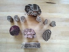 11 x wooden hand-carved