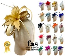 Small Flower Feather Hair Hat