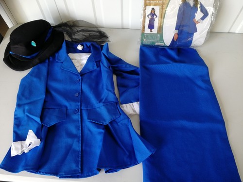 Girls blue victorian dress - blue,