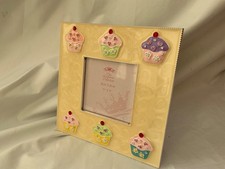 The Leonardo Collection Cup Cake Photo Frame  Size 3” x 3” Metal  Multicoloured