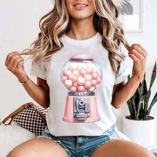 Pink gumball machine retro - pink,