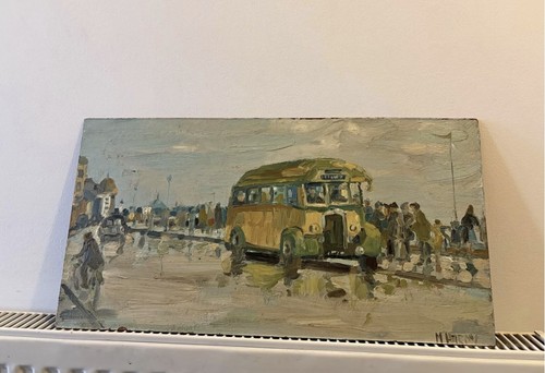 Signed oil painting - signed, on