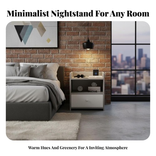 Drawer bedside table sturdy - bedside,