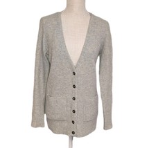 Madewell 100% Merino Wool Beige Cardigan Sweater Small Button Front Pockets