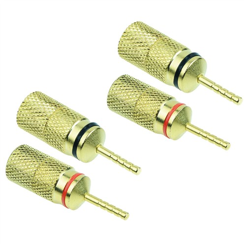 4pcs red black gold plated - 4pcs,