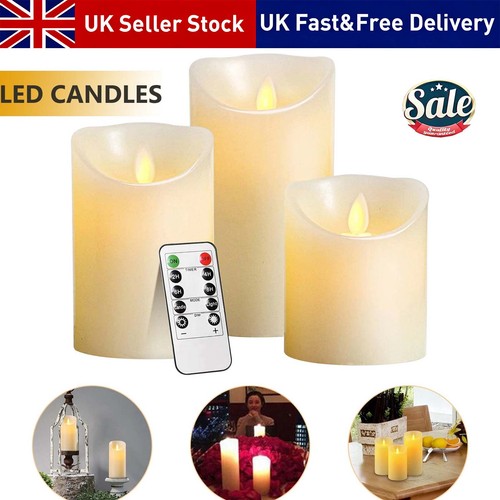 Set led flameless pillar - set, 3