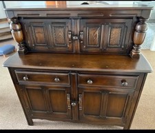 vintage Erco Elmwood cabinet , buffet sideboard dresser