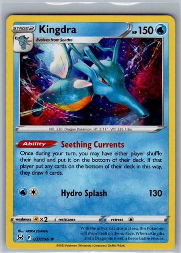 Kingdra 037 196 rare - kingdra,