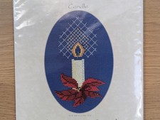 Derwentwater Christmas Card Cross Stitch Kit - Candle