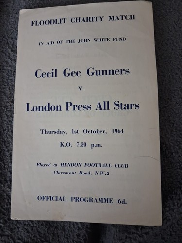 1964 john white tottenham - john,
