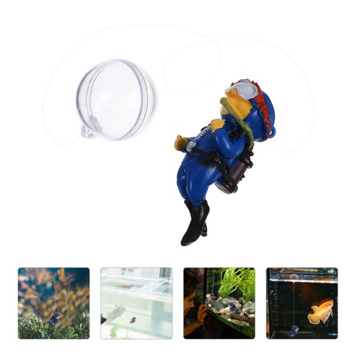 Aquarium scene diver cartoon - aquarium,