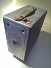Vintage Navy Blue Ensign E29 Box Camera