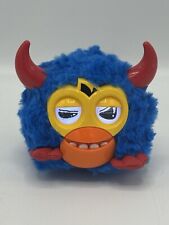 Furby Furbling Party Rockers Blue with red Horns Scoffby 3.5" tall 2012 Hasbro