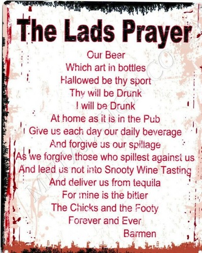 The lads prayer metal - prayer, wall